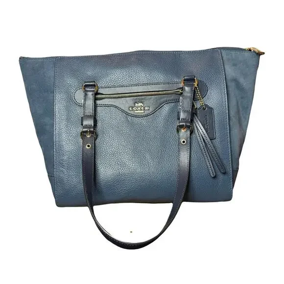 Coach NWT Kleo Carryall in Denim Blue– Style C5689 - Picture 3 of 10